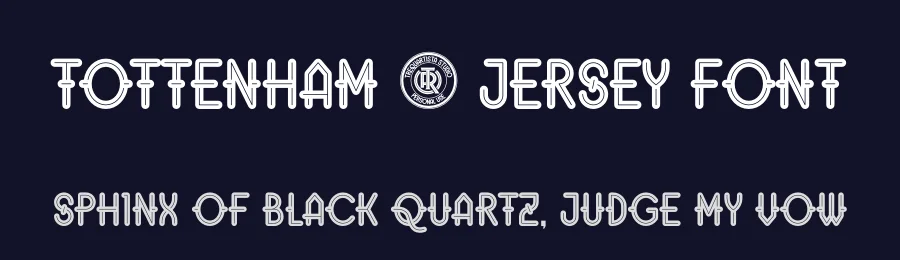 TOTTENHAM – JERSEY FONT by Studio TRQ — Decorative Font — thumbnail 2