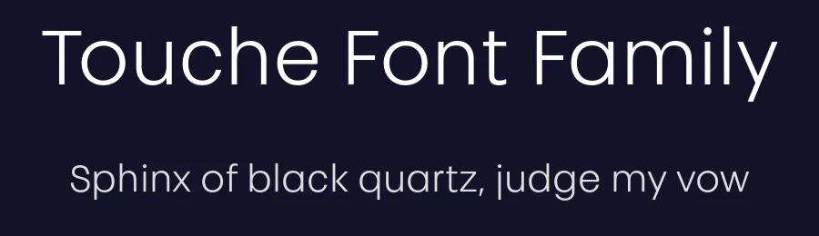 Touche Font Family by Indian Type Foundry — Sans Serif Font — thumbnail 2