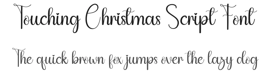 Touching Christmas Script Font by andikastudio — Script Handwritten Font