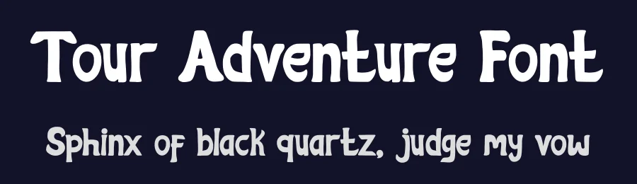 Tour Adventure Font by Minimalist Eyes — Display Font — thumbnail 2