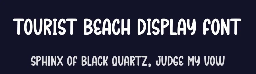 Tourist Beach Display Font by creativeletter — Display Font — thumbnail 2