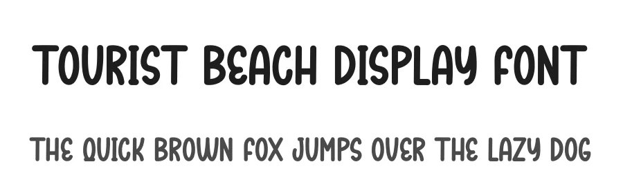 Tourist Beach Display Font by creativeletter — Display Font