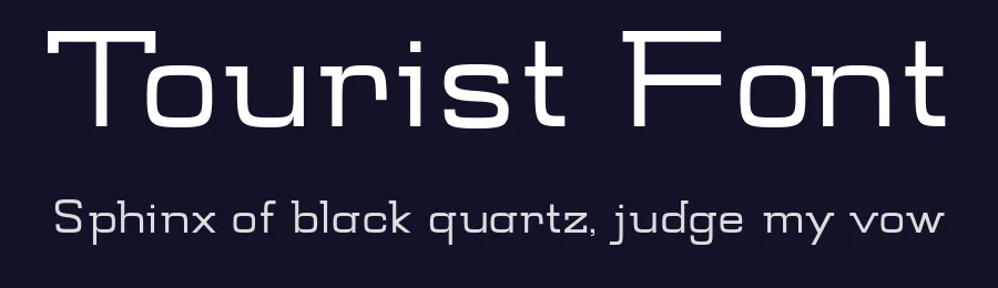 Tourist Font by Evan Okun — Sans Serif Font — thumbnail 2