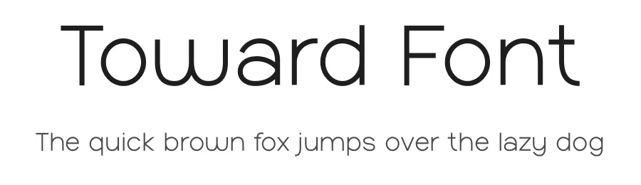 Toward Font by Pinisiart — Sans Serif Font