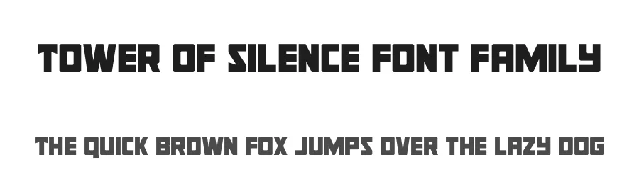 Tower of Silence Font Family by Iconian Fonts — Display Font