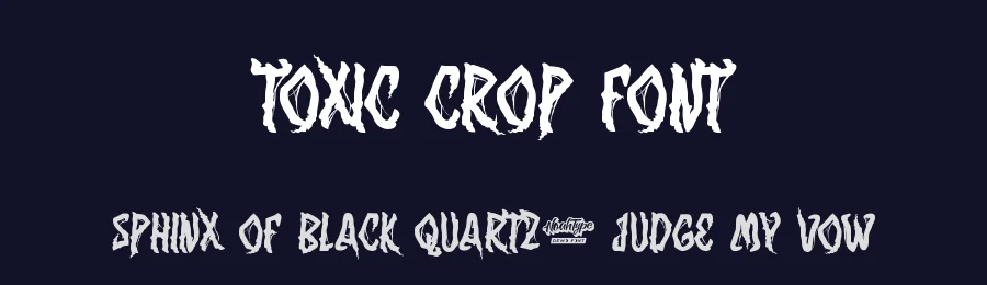 Toxic Crop Font by noahtype — Decorative Font — thumbnail 2