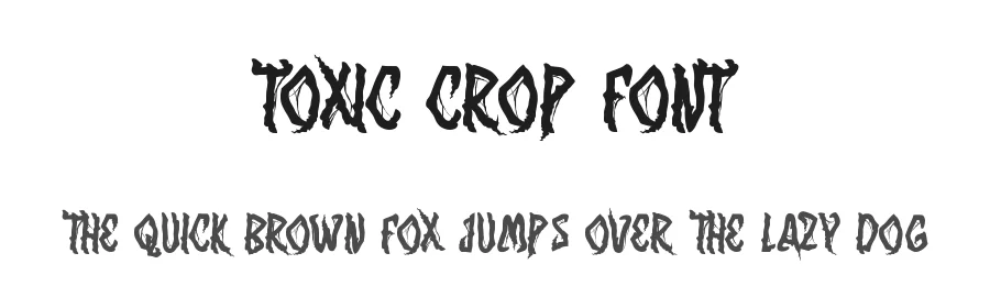 Toxic Crop Font by noahtype — Decorative Font