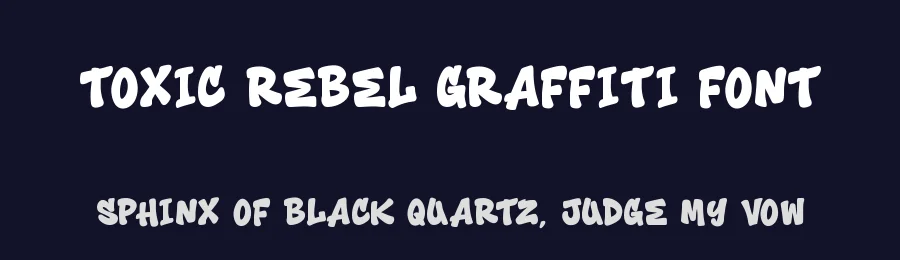 Toxic Rebel Graffiti Font by Cikareotype Studio — Display Font — thumbnail 2