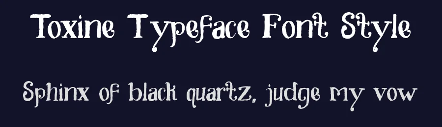Toxine Typeface Font Style by Panji Nugraha — Display Font — thumbnail 2