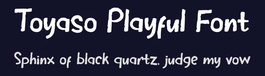 Toyaso Playful Font by Tokokoo — Display Font — thumbnail 2