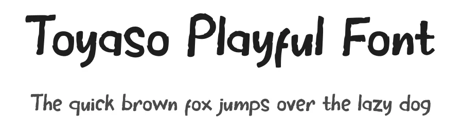 Toyaso Playful Font by Tokokoo — Display Font