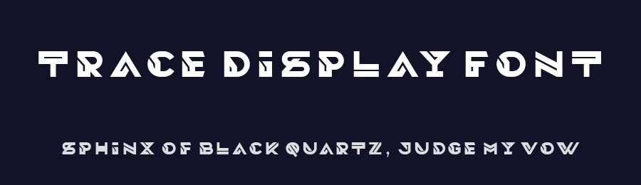 Trace Display Font by Linecreative — Display Font — thumbnail 2