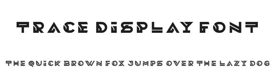 Trace Display Font by Linecreative — Display Font