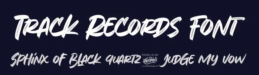 Track Records Font by Almarkha Type — Script Handwritten Font — thumbnail 2