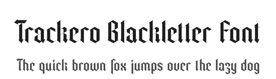 Trackero Blackletter Font by timelesstype.co — Blackletter Font