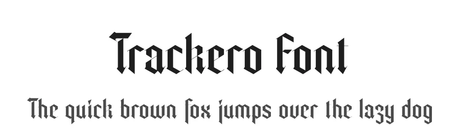 Trackero Font by timelesstype.co — Blackletter Font