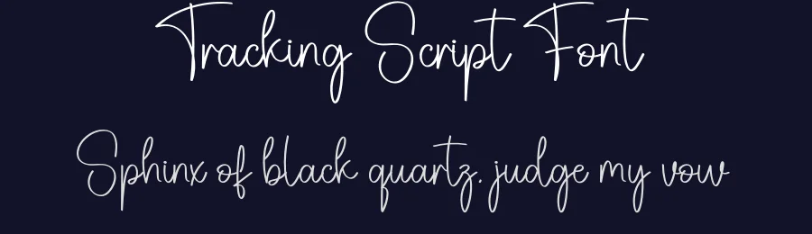 Tracking Script Font by creativeletter — Script Handwritten Font — thumbnail 2