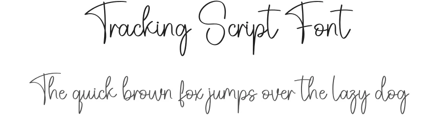 Tracking Script Font by creativeletter — Script Handwritten Font