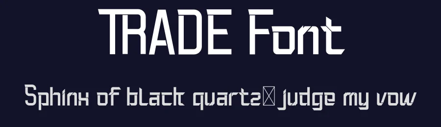 TRADE Font by Anton septiawan — Display Font — thumbnail 2