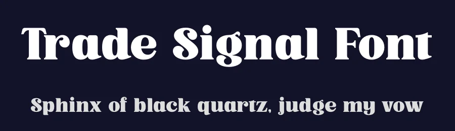 Trade Signal Font by timelesstype.co — Display Font — thumbnail 2