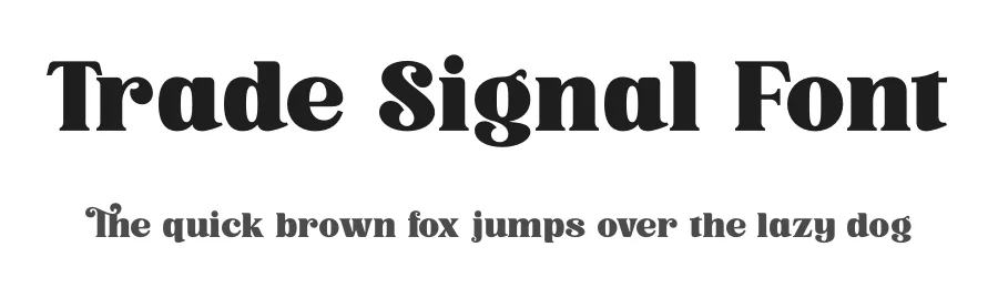 Trade Signal Font by timelesstype.co — Display Font