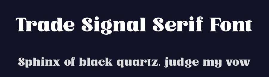 Trade Signal Serif Font by timelesstype.co — Display Font — thumbnail 2