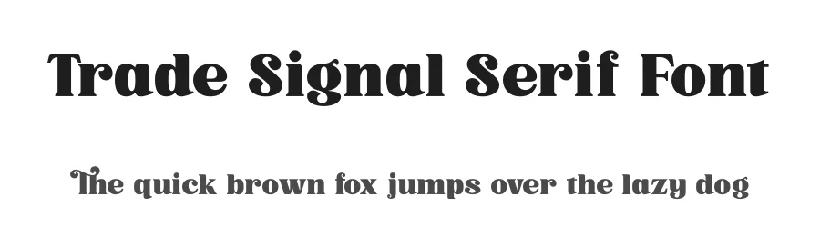 Trade Signal Serif Font by timelesstype.co — Display Font