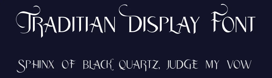 Traditian Display Font by HansCo — Display Font — thumbnail 2