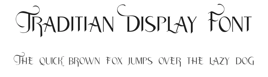 Traditian Display Font by HansCo — Display Font