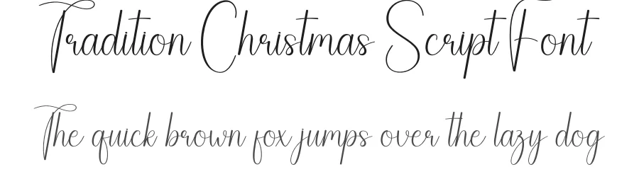 Tradition Christmas Script Font by andikastudio — Script Handwritten Font