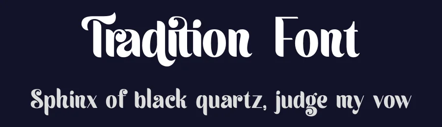 Tradition Font by Madatype Studio — Display Font — thumbnail 2
