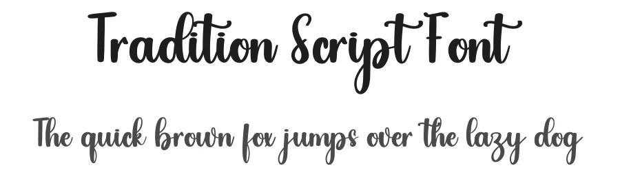 Tradition Script Font by inermediaSTUDIO — Script Handwritten Font