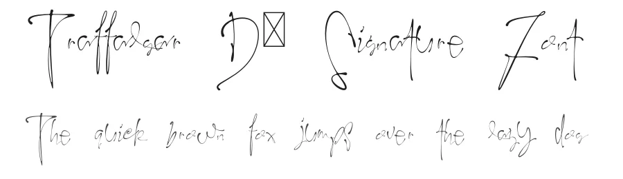 Traffalgar Dā Signature Font by IntrovArtZone ā Script Handwritten Font