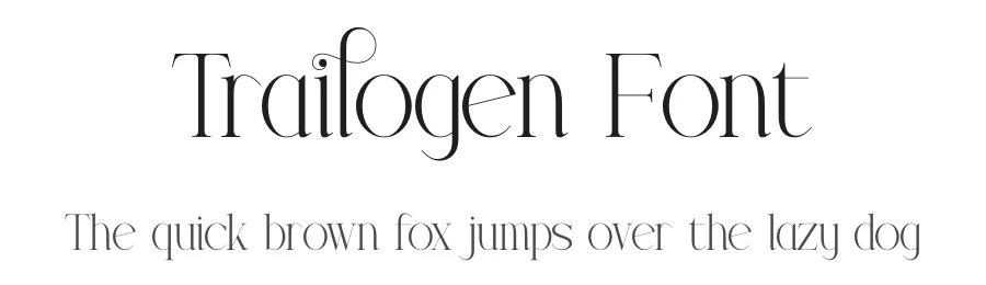 Trailogen Font by Gracetypestudio — Display Font