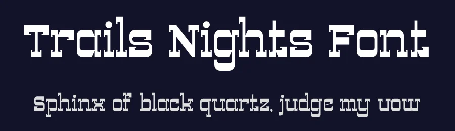Trails Nights Font by letterenastudios — Display Font — thumbnail 2
