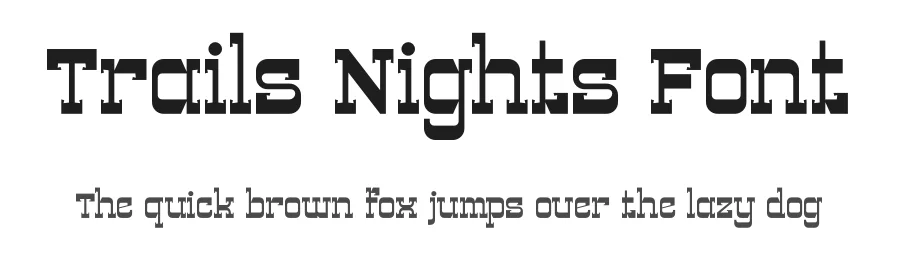 Trails Nights Font by letterenastudios — Display Font