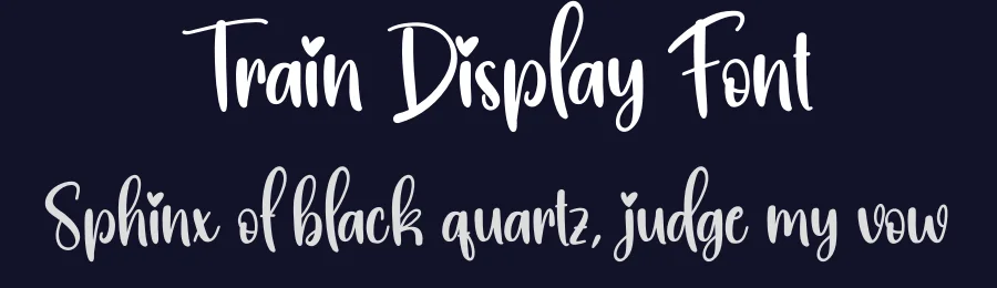Train Display Font by creativeletter — Script Handwritten Font — thumbnail 2