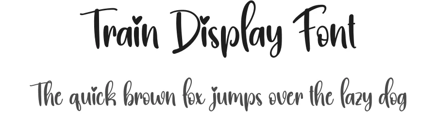 Train Display Font by creativeletter — Script Handwritten Font