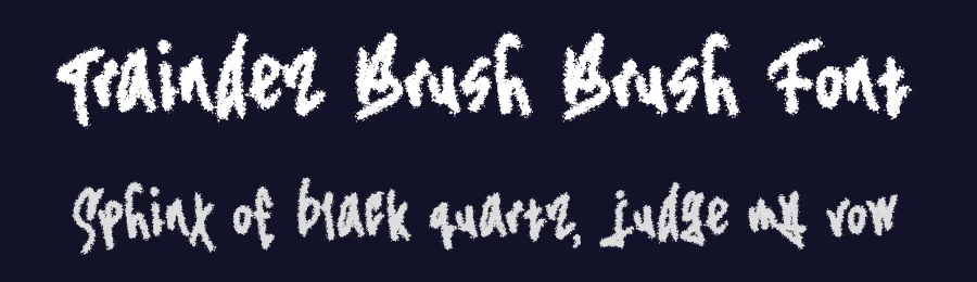 Traindez Brush Brush Font by Dhabee — Script Handwritten Font — thumbnail 2