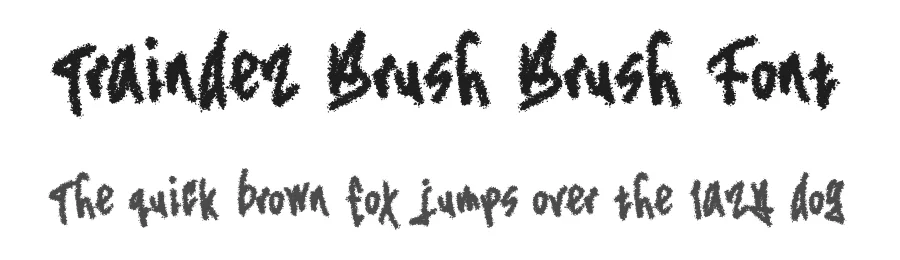 Traindez Brush Brush Font by Dhabee — Script Handwritten Font