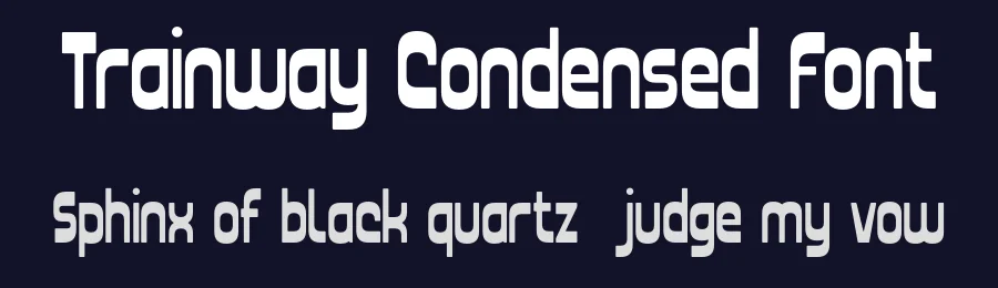 Trainway Condensed Font by Pikgura Type — Decorative Font — thumbnail 2