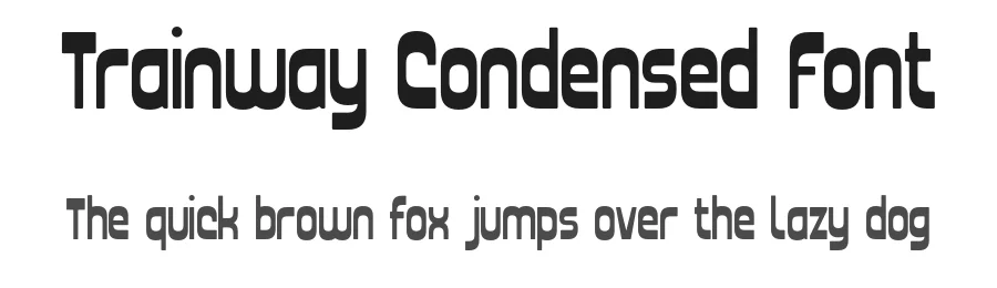 Trainway Condensed Font by Pikgura Type — Decorative Font