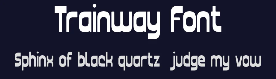 Trainway Font by Pikgura — Display Font — thumbnail 2