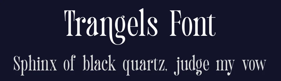 Trangels Font by timelesstype.co — Display Font — thumbnail 2