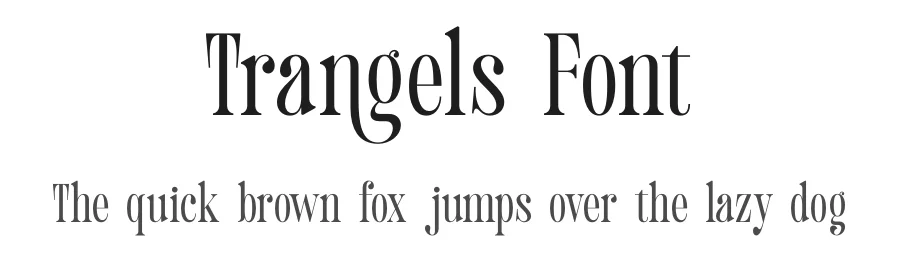 Trangels Font by timelesstype.co — Display Font