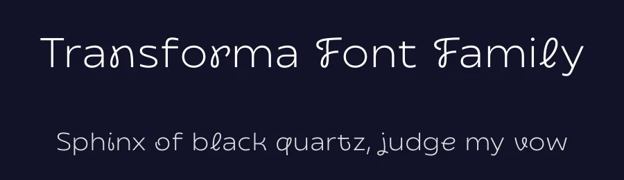 Transforma Font Family by Fontfabric — Script Handwritten Font — thumbnail 2