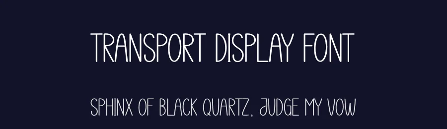 Transport Display Font by Berkah Shop — Display Font — thumbnail 2