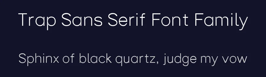 Trap Sans Serif Font Family by Aayush Mayank — Sans Serif Font — thumbnail 2