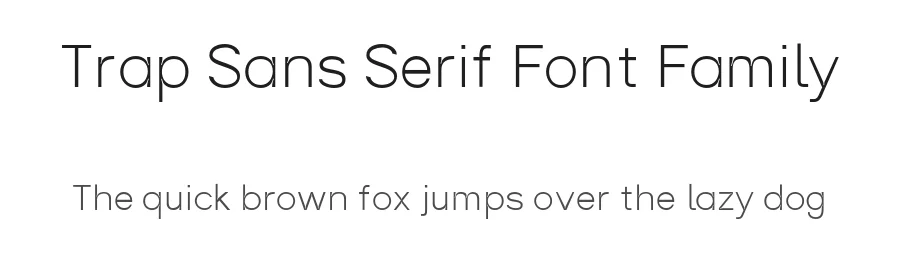 Trap Sans Serif Font Family by Aayush Mayank — Sans Serif Font