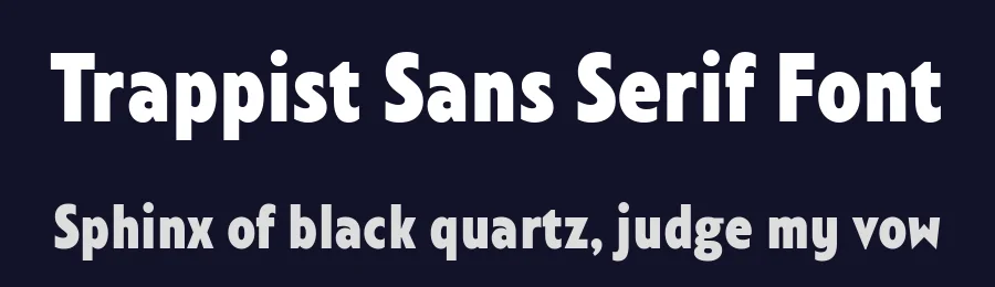 Trappist Sans Serif Font by Vika Usmanova — Sans Serif Font — thumbnail 2